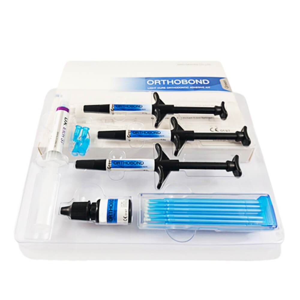 1 Pack Dental Orthobond Clear Adhesive Kit with Paste & Primer