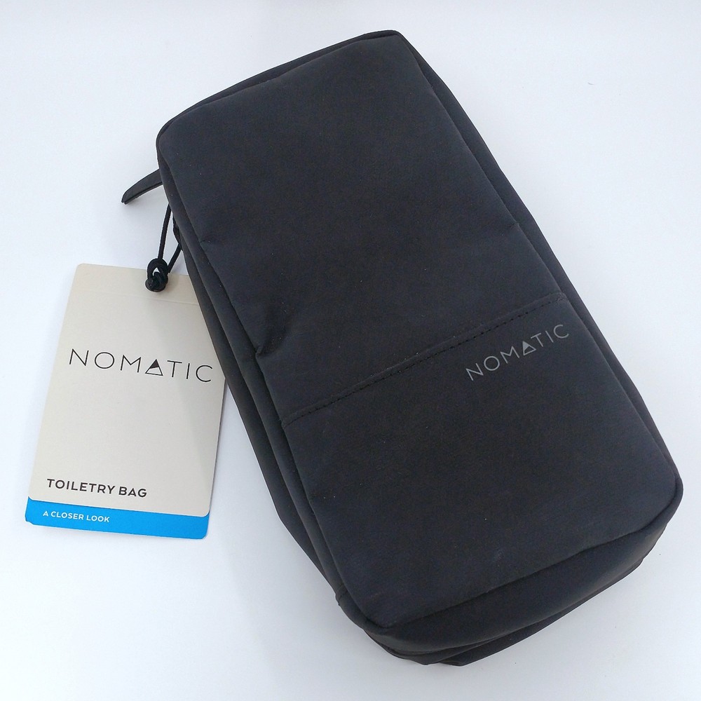 Nomatic Toiletry Bag - Black - Water Resistant, Adjustable Hanging Strap READ