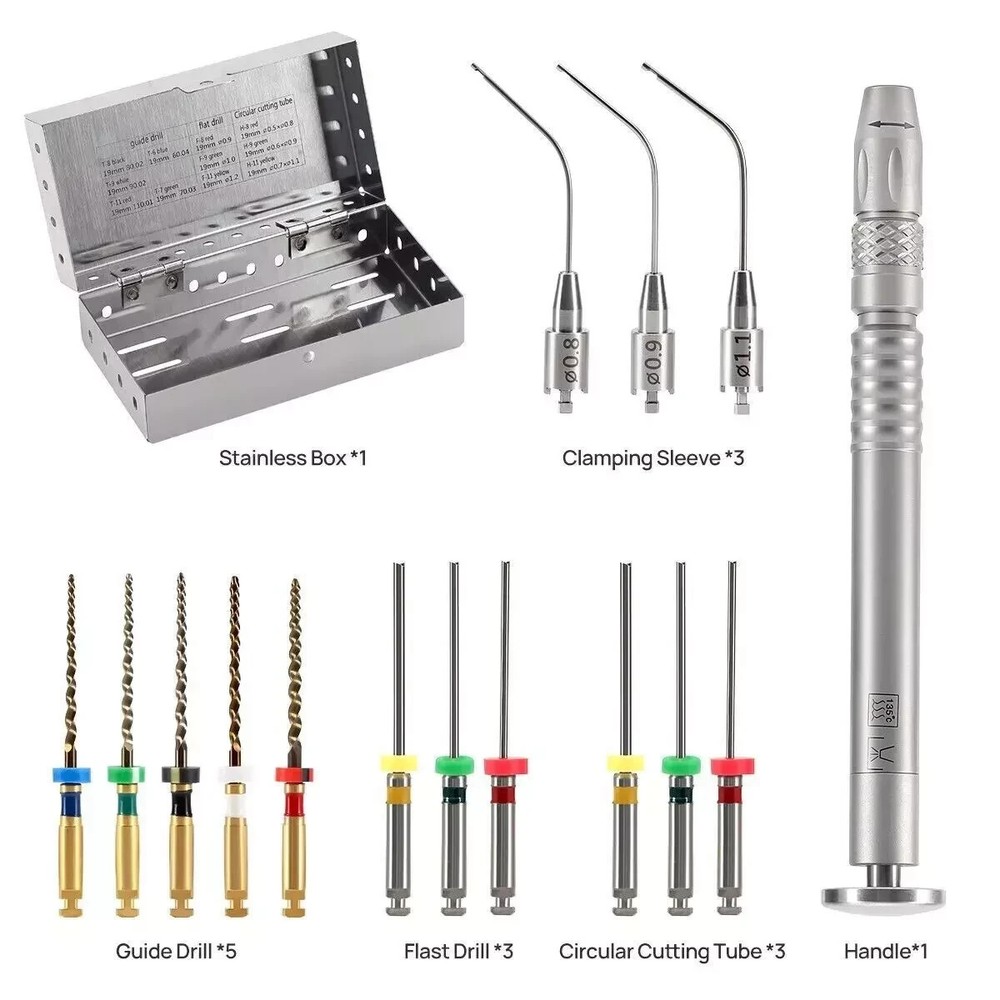 1 Set Endodontic Endo Dental Broken File Removal Extractor System Holder Tools