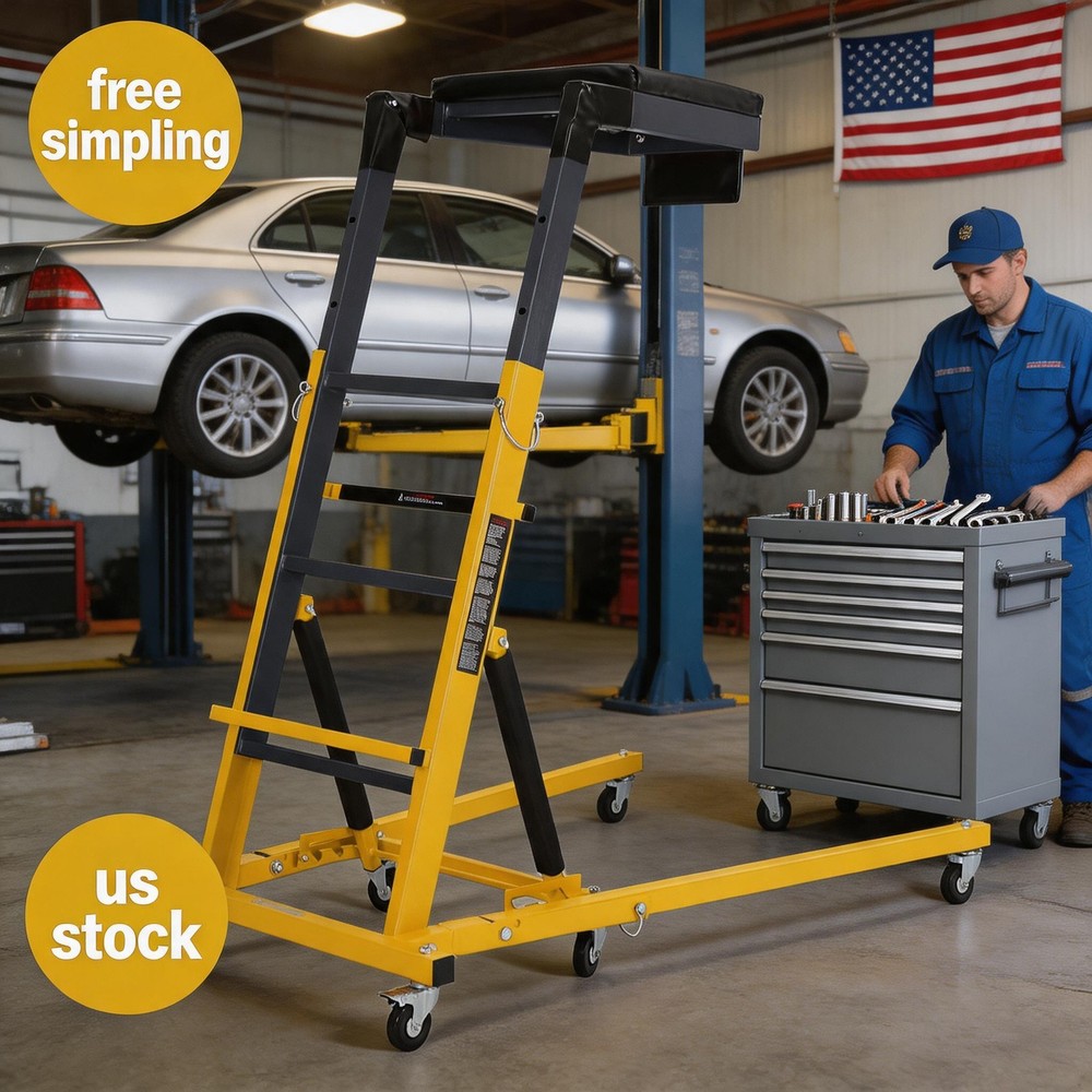 Duty Topside Creeper 42.5"-66" Height, 400 lbs CapacitY Heavy Adjustable Engine
