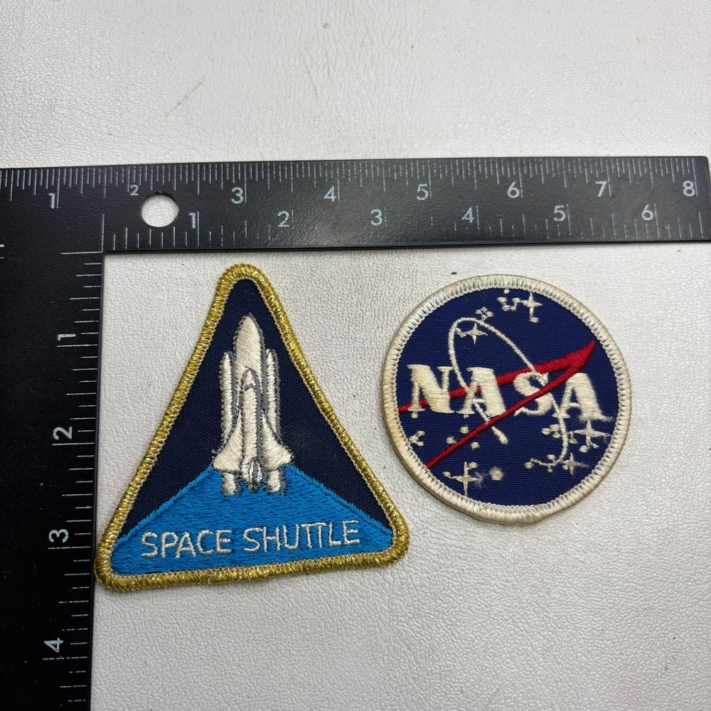 2 Patches Lot NASA & SPACE SHUTTLE Patch Lot 50S9