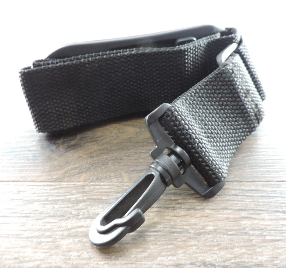1.5" Adjustable Black Nylon Bag Strap 44" Max Length