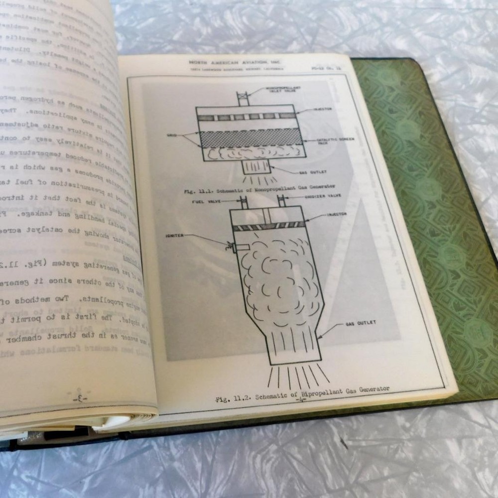 Rare North American Aviation Handbook Rocket Engine Development Space Program V2