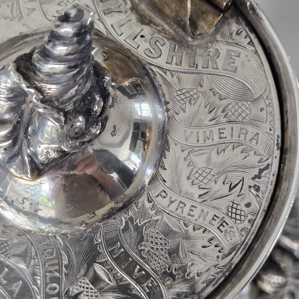 EXCEPTIONAL EXTRA LARGE GERMAN SILVER TANKARD