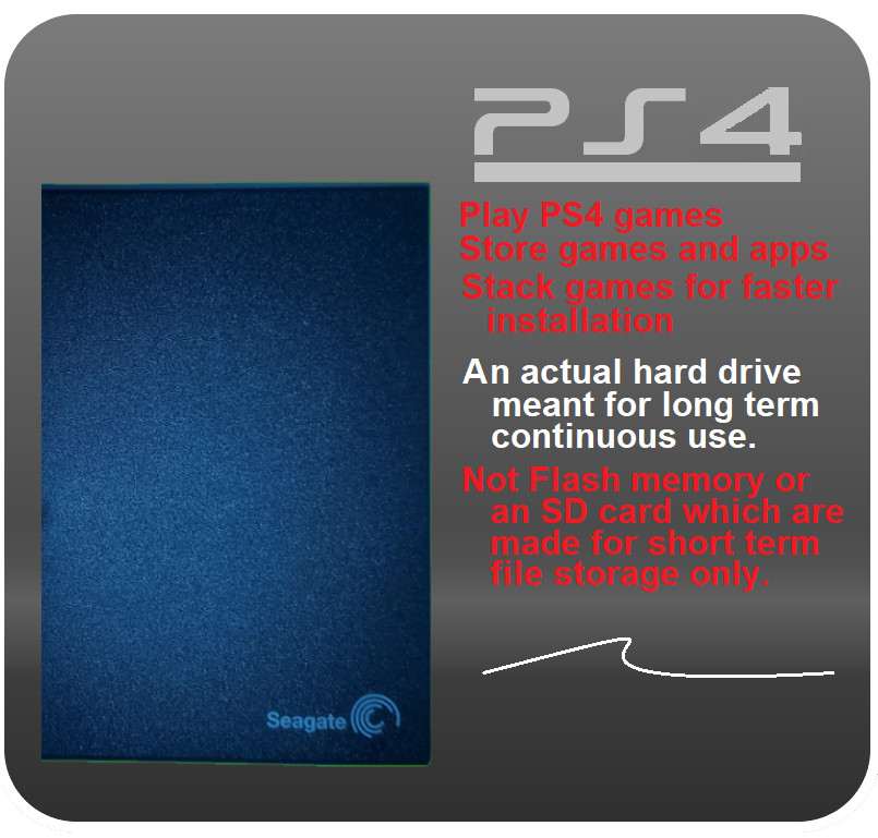 1TB PS4 Pro Slim & Original External Hard Drive Seagate Portable USB 3.0