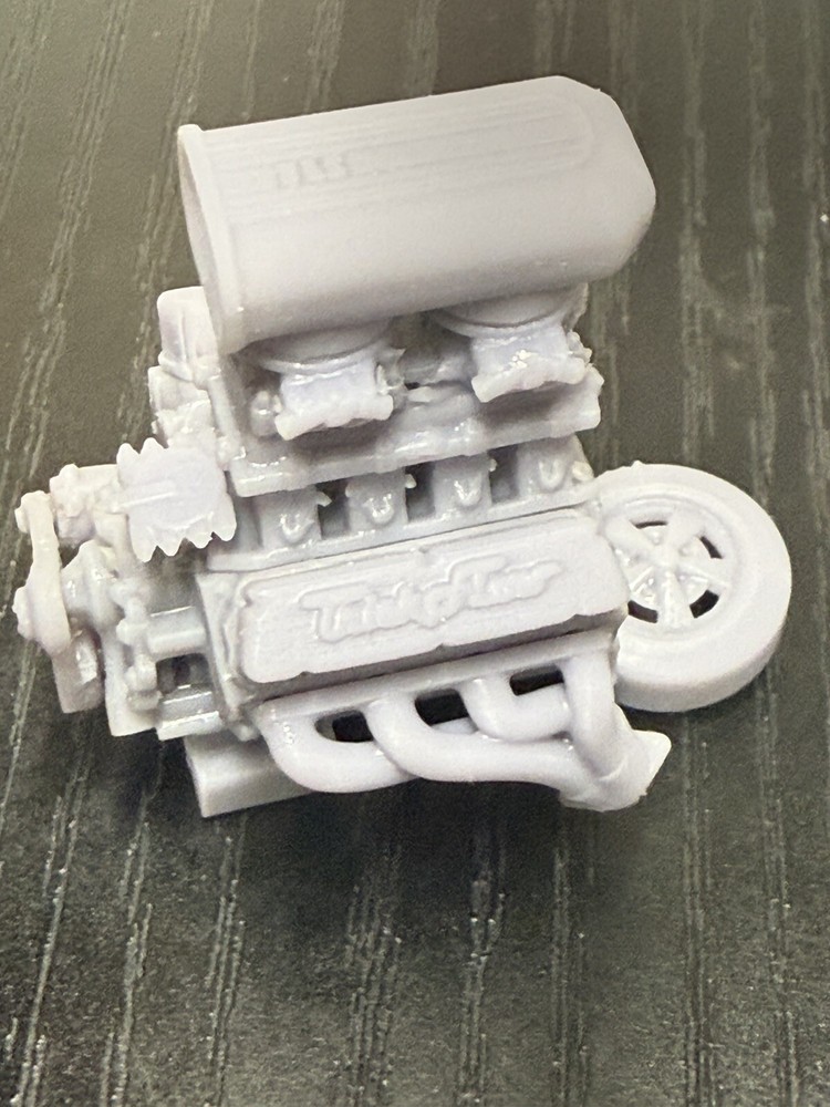 1/25 Ford Windsor Tunnel Ram Engine 12k 3D Printed