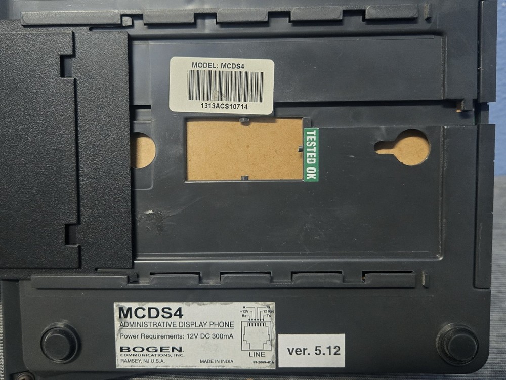 BOGEN M/ MSDS4 MC2000 ADMINISTRATIVE DISPLAY PHONE W/ ACCESSORIES (BINX001C)