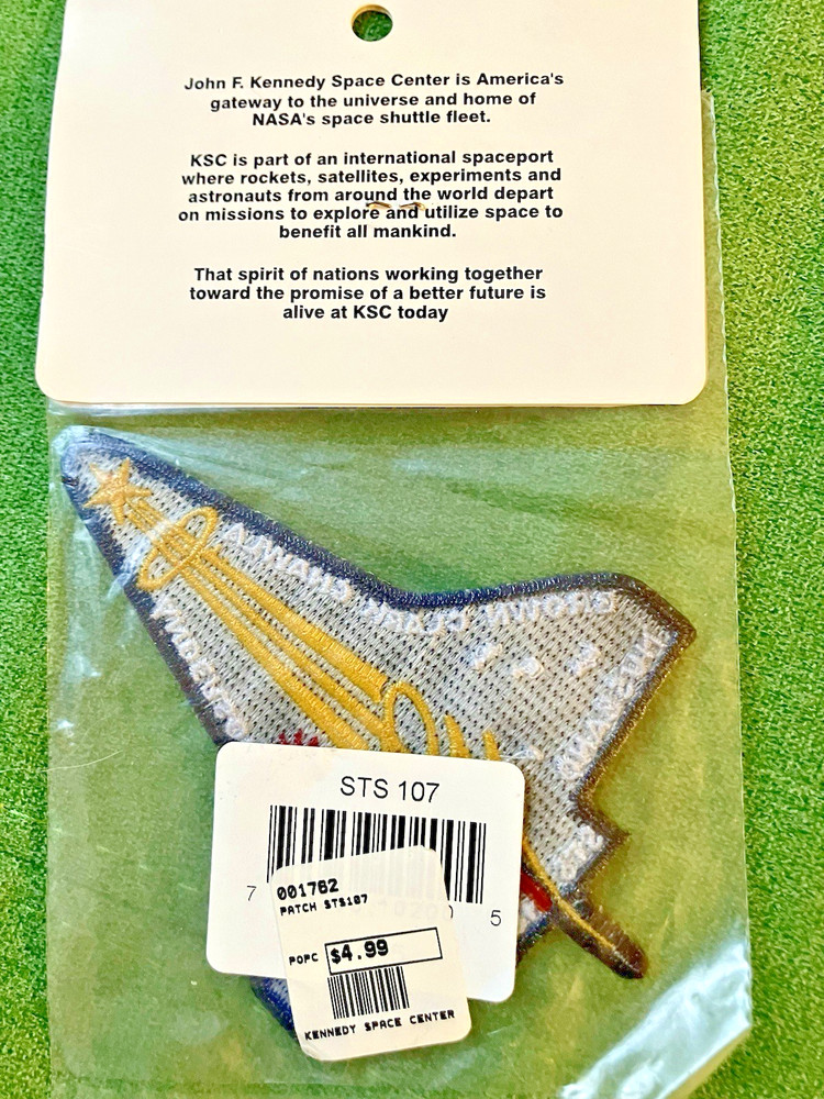 2 NOS Souvenir Space Emblems Kennedy Space Center NASA Space Shuttle