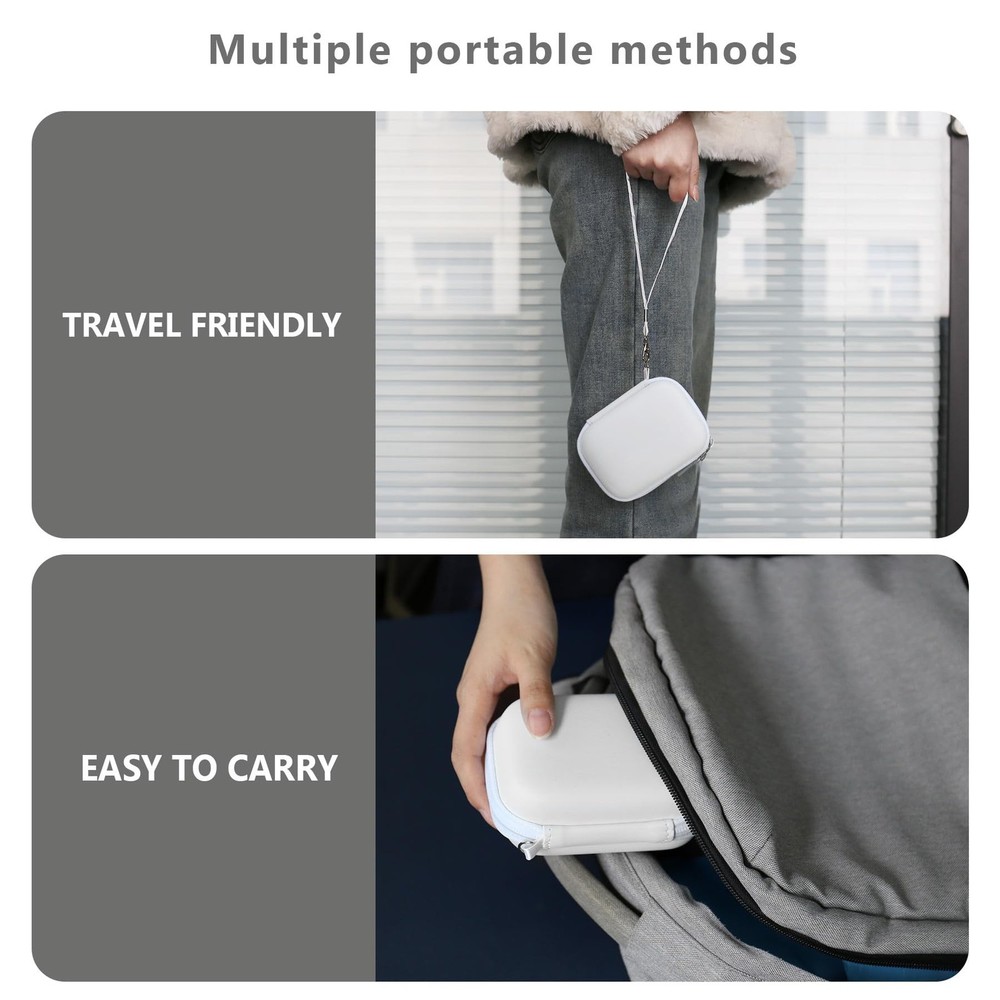 Supmay Computer Memory Card Readers Organizer Case Compatible with SD White