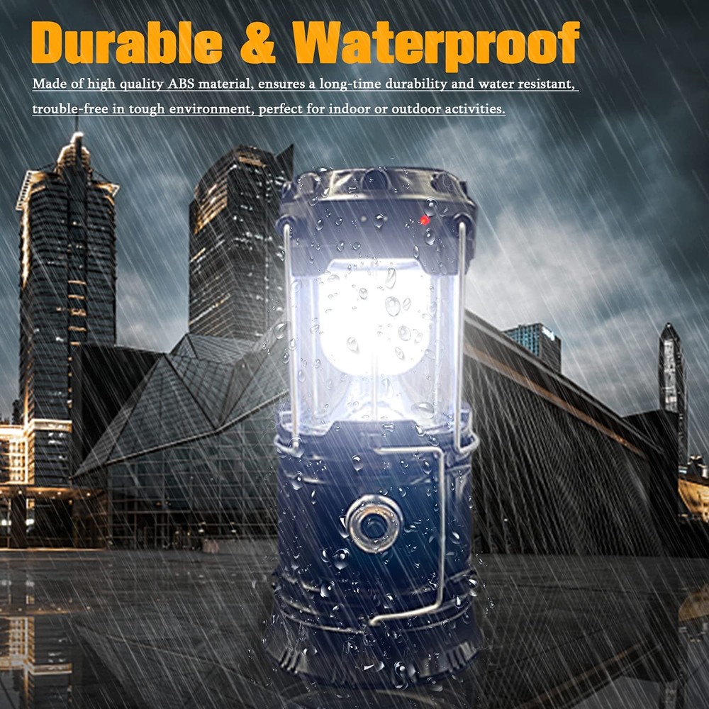 Collapsible Portable LED Camping Lantern XTAUTO Lightweight 4-pack, White
