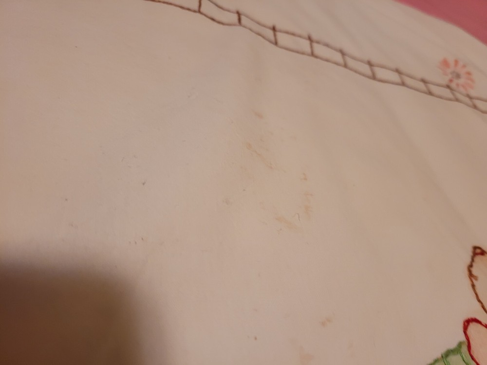 Vintage Embroidered Nursery Linens