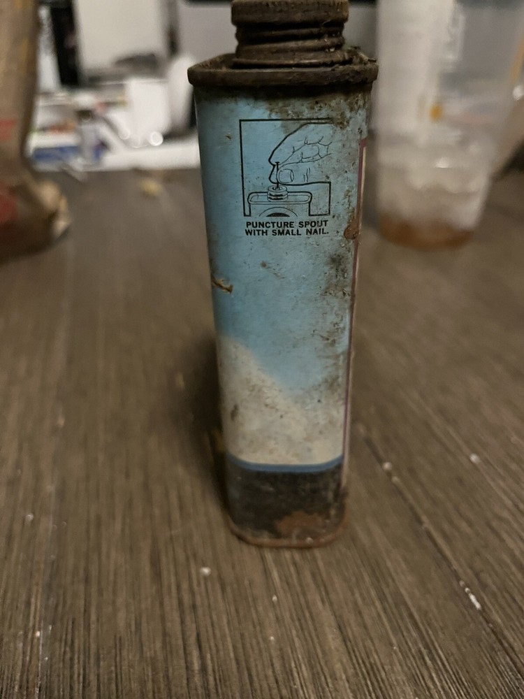 COX THIMBLE DROME AIRPLANE EMPTY GLOW FUEL CAN 1960s
