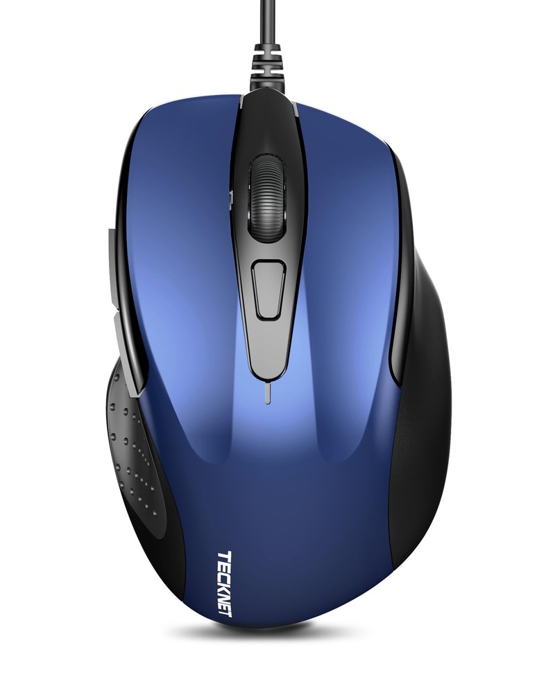 USB Wired Mouse, 6-Button Corded Computer Mouse with 4 Adjustable DPI, Optica...