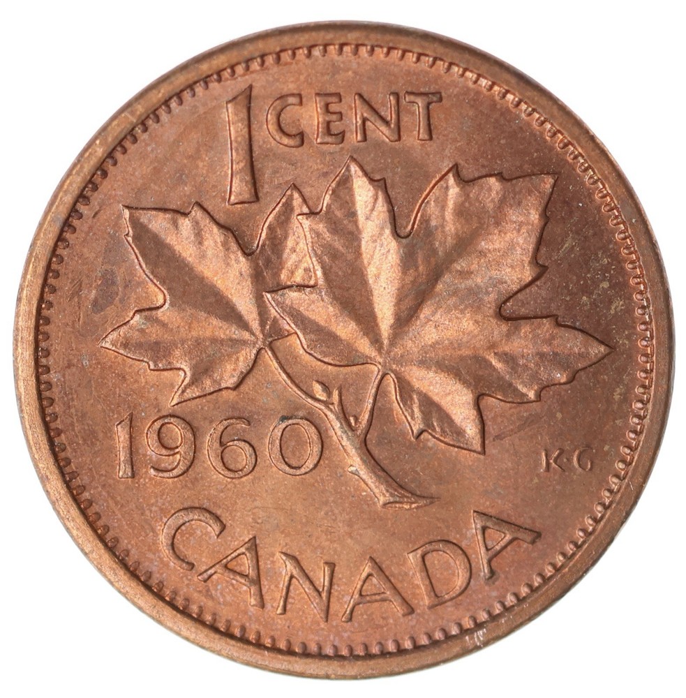 1960 Canada 1 Cent - MS64 - Lot#13843