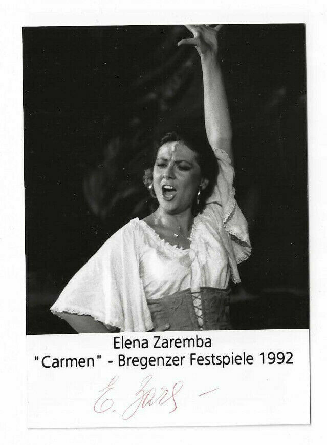 Elena Zaremba Signed Photo / Autographed Opera