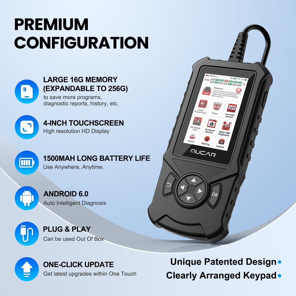 2024 Automotive Scanner OBD2 Code Reader Car Diagnostic Tool Engine Fault