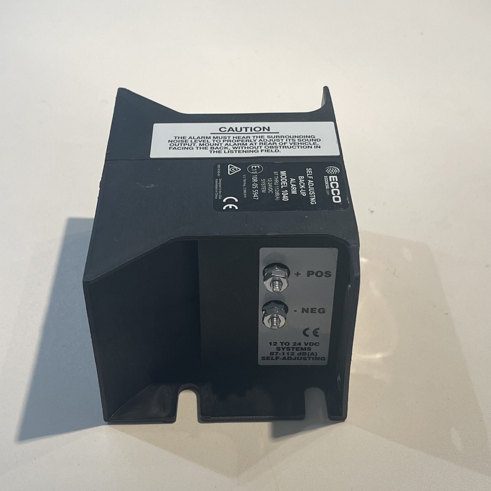 Ecco Self Adjusting Back Up Alarm Model 1040 112 dB