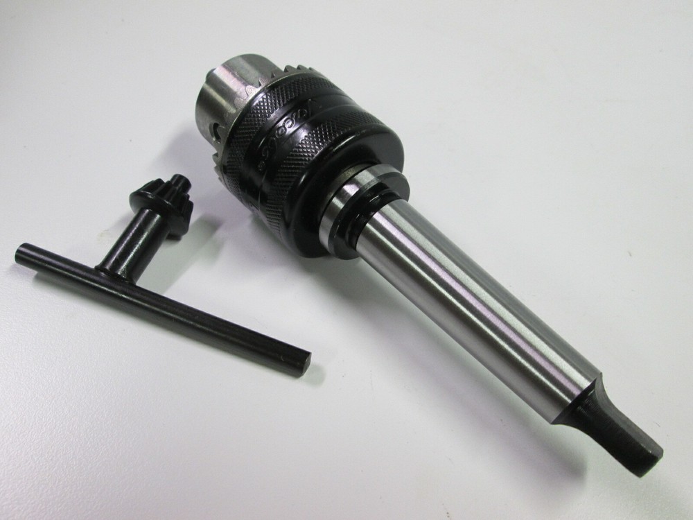 Jacobs 1/2" Drill Chuck Wood Lathe Accessory MT2 Morse Taper Arbor Adapter
