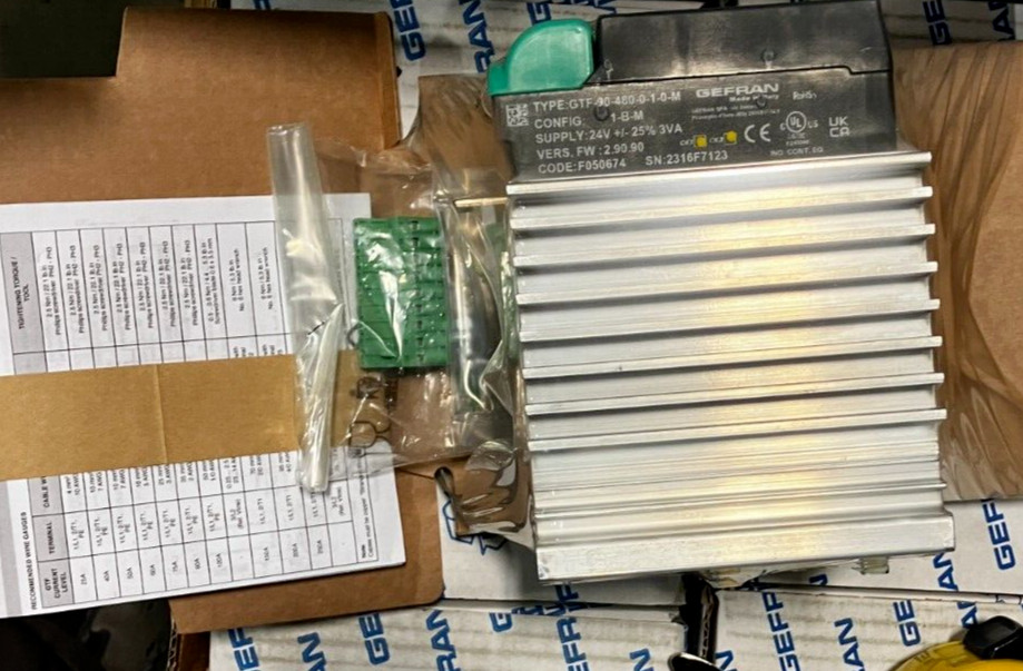 GEFRAN Process Controller Geflex Power Controller GTF-90-480-0-1-0-M-1-B-M