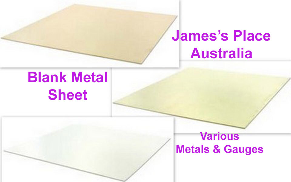 Blank Metal Sheets - various gauges.