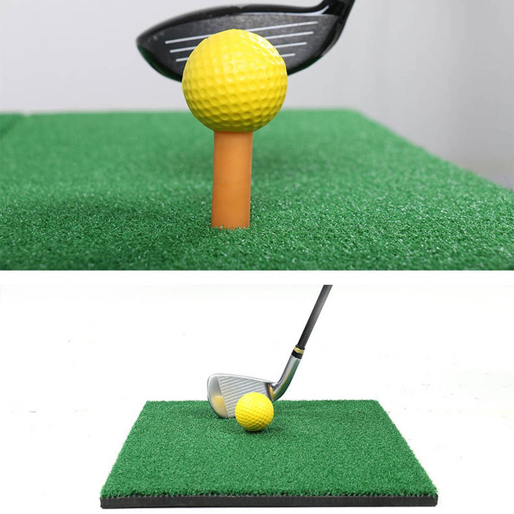 Golf Mini Hitting Mat Training Indoor Practice Mat High-Elastic Simulated Turf