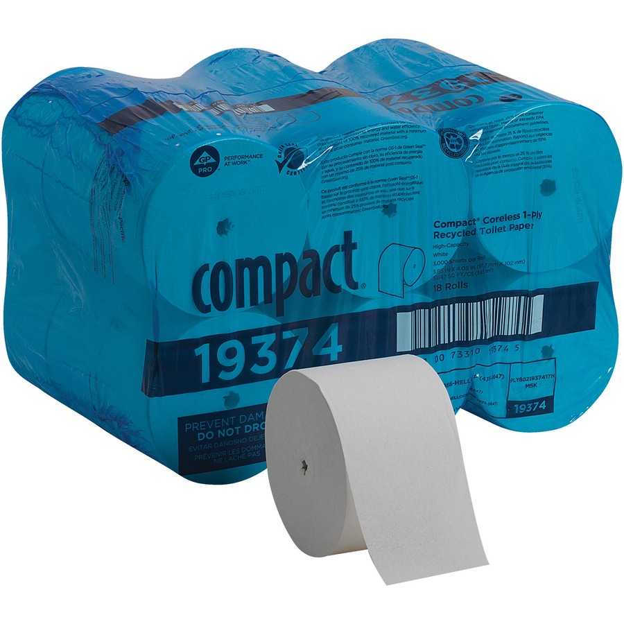 Compact Coreless Big Roll Bath Tissue (gpc193-74) (gpc19374)