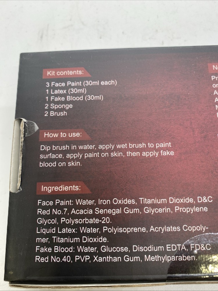 Bowitzki Party Stage Special Effects Face Paint Kit