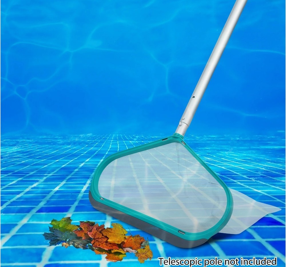 Mainstay 19" Deluxe leaf rake, H.duty, solid aluminium, deepNET, swimming Pool
