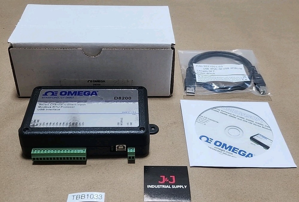 *NEW* Omega D8200 7-Ch Current Input Modbus RTU Protocol USB Interface +Warranty