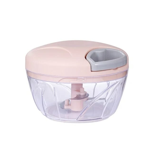 Manual Food Processor, Vegetable Chopper -Easy Pull Hand String- Portable 5oo ml