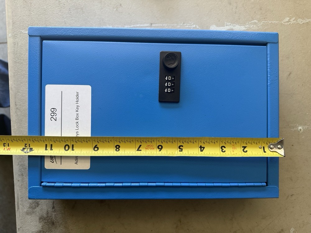 Key Storage Lock Box with Code, Locking Key Cabinet, 40 Key Holder Wall Mount