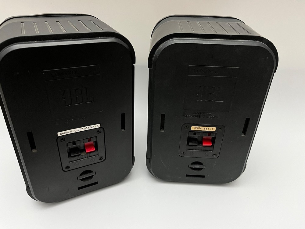JBL Control 1 Bookshelf Speakers Matched Pair / Needs Re-foam