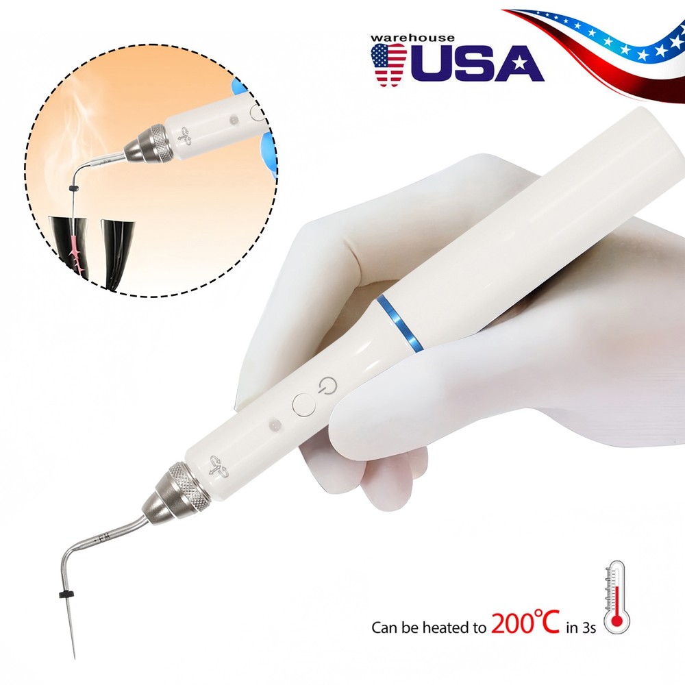 Dental Endo Obturation System Gutter Cutter Heated Pen w/ 2 Needles