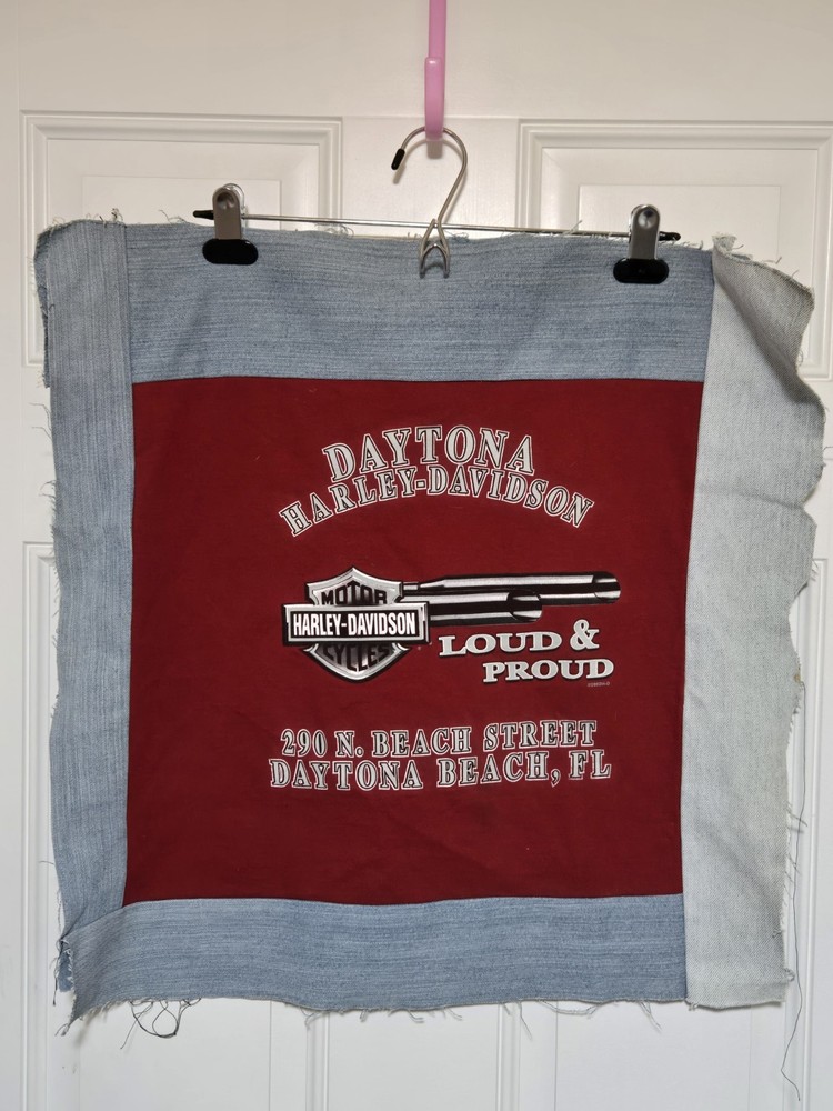 Harley Davidson Jacket Back Patch Sew On Upcycle Motorcycle 4