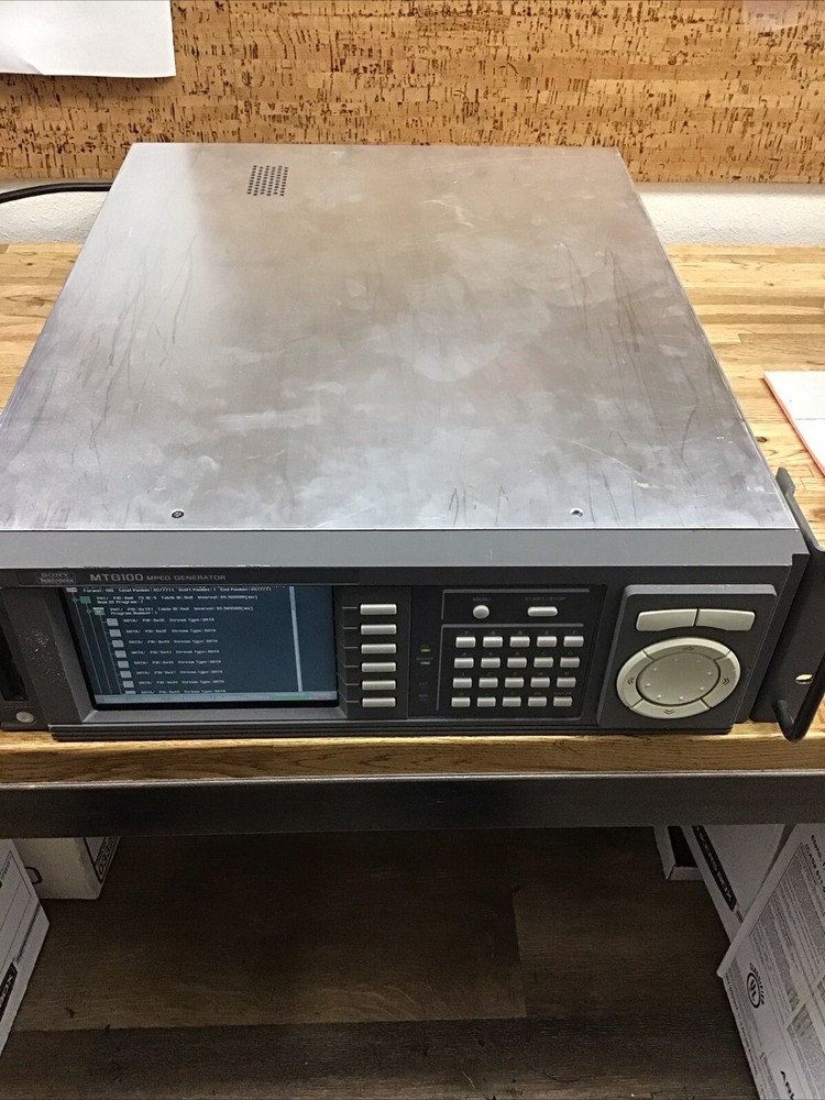 SONY TEKTRONIX MTG100 MPEG GENERATOR Pulled From Working Environment UM