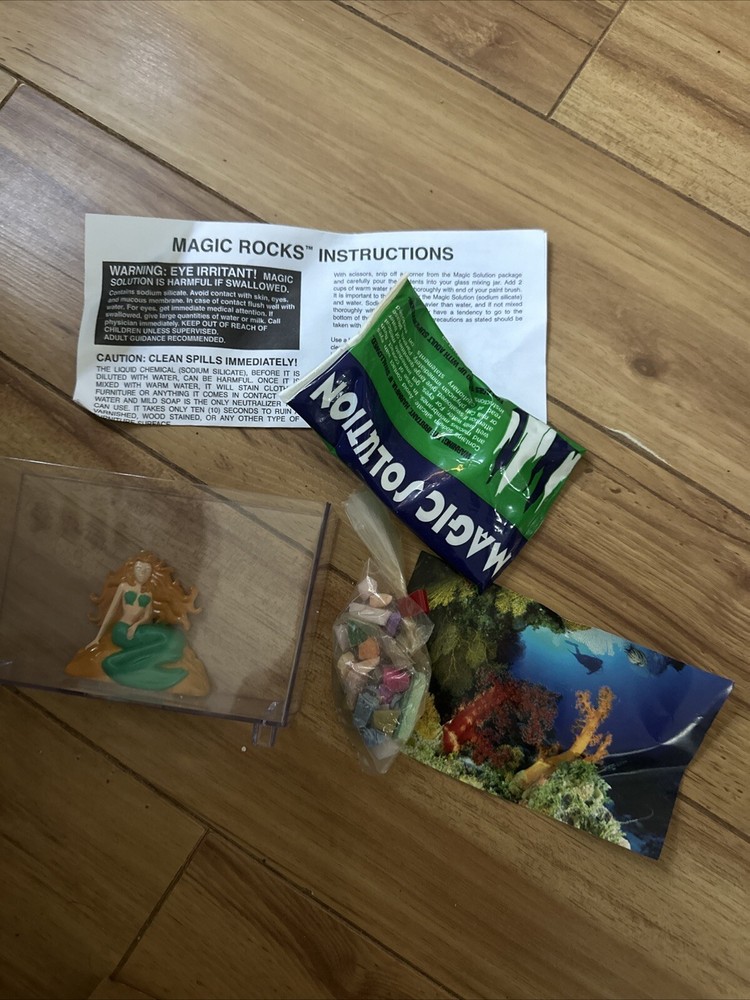 Rare 2006 MERMAID Model Magic Rocks Unused in Open Box