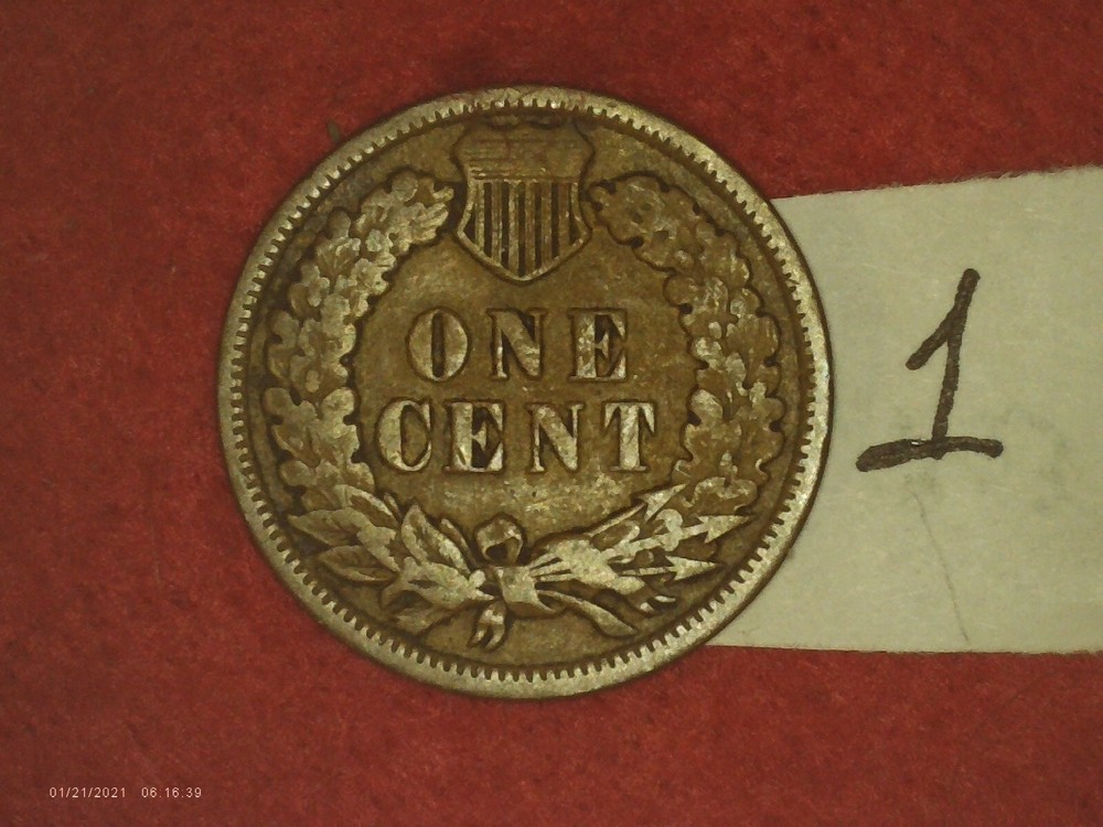 1898 X 2 Indian Head Cents