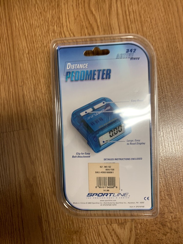 SPORTLINE ELECTRONIC PEDOMETER WALKING JOGGING #342