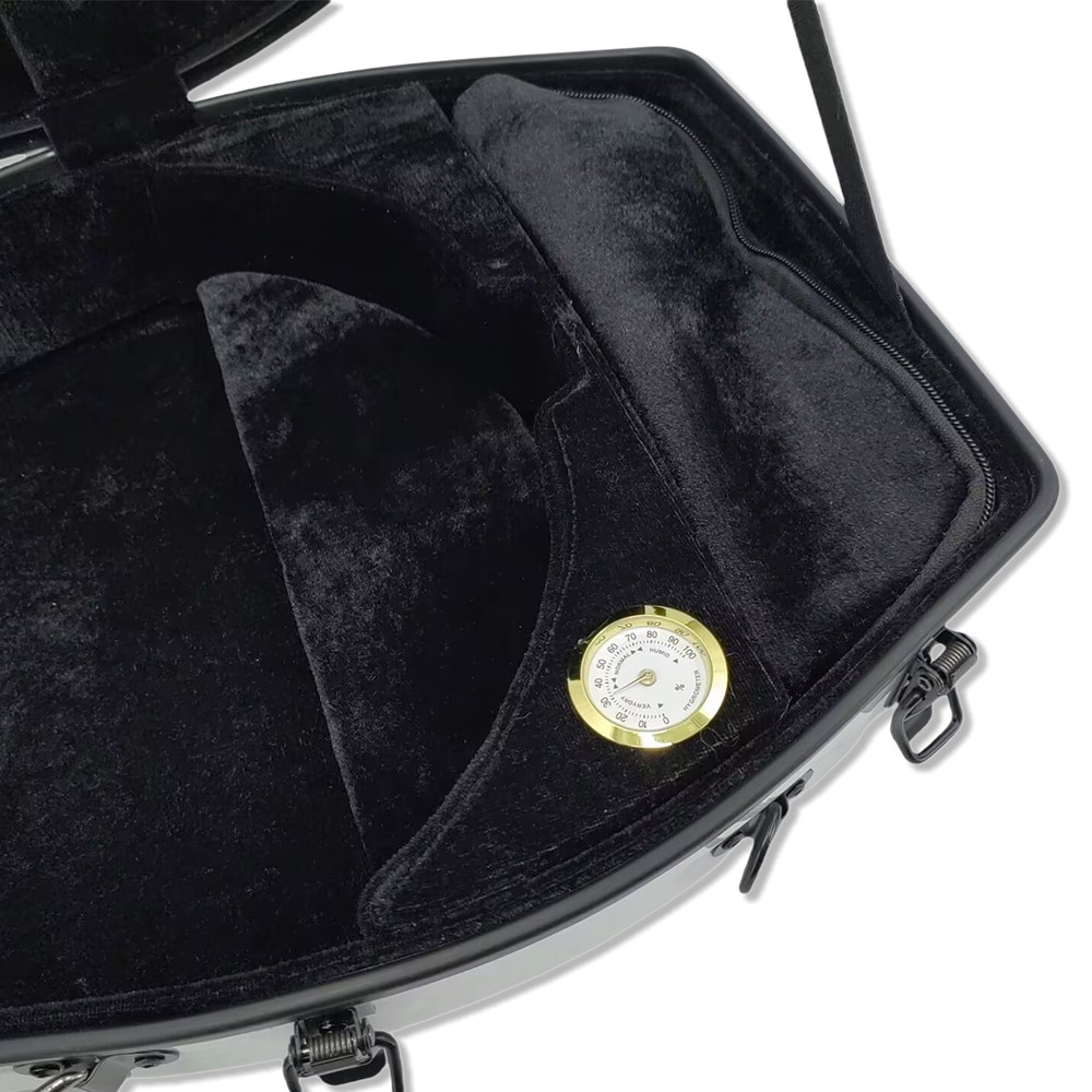 Advanced Viola Case Carbon Fiber Scratch-resistant Viola Box Strong Light White