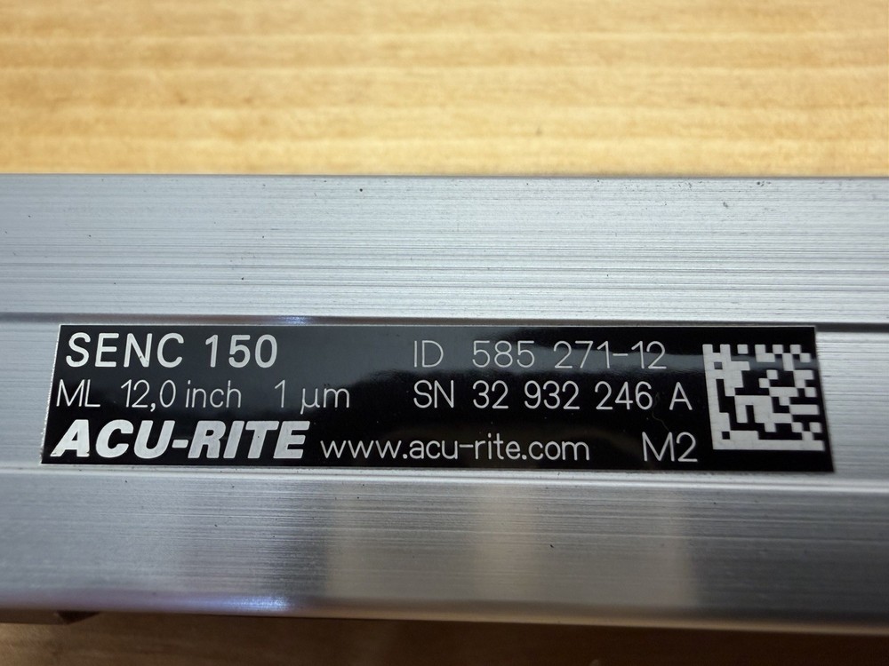 ACU-RITE SENC 150 12" Linear Encoder Scale 1µm w/ Reader Tested 585-271-12 HiRes
