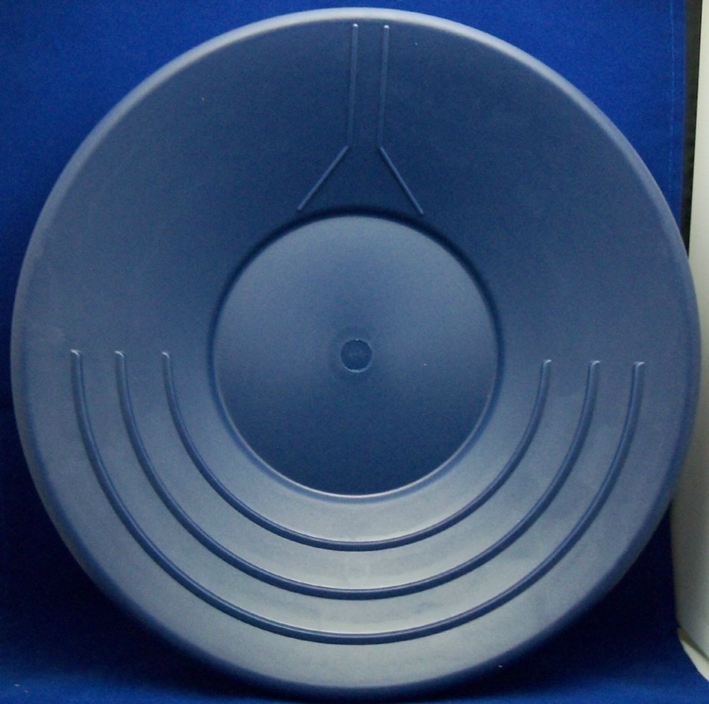 Blue Plastic Gold Pan 14" Mining Dredging Prospecting