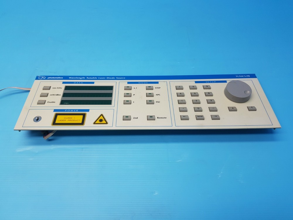 Photonetics Tunics-PR Wavelength Tunable Laser Diode Source Font panel