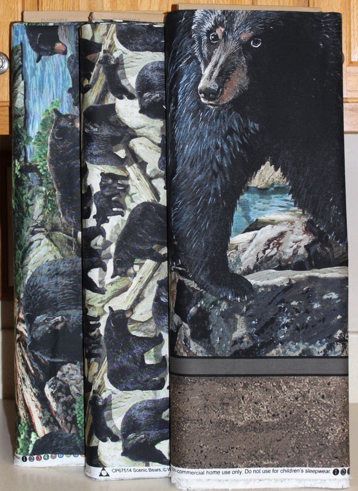 Wild Wings Bear Panel & Coordinating Fabric SOLD SEPARATELY