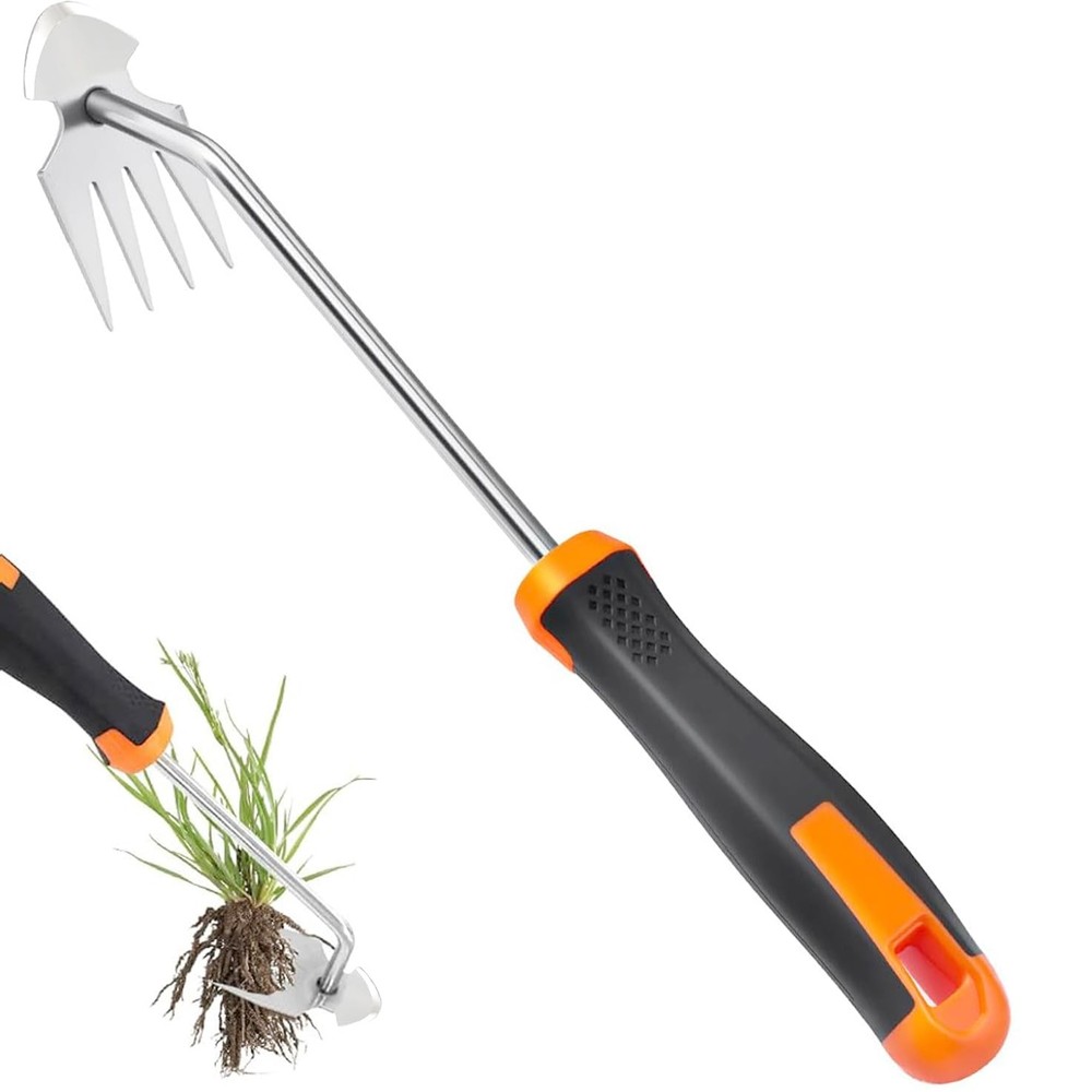 Weed Puller Tool Garden Pulling Tool, 2025 New Durable Orange