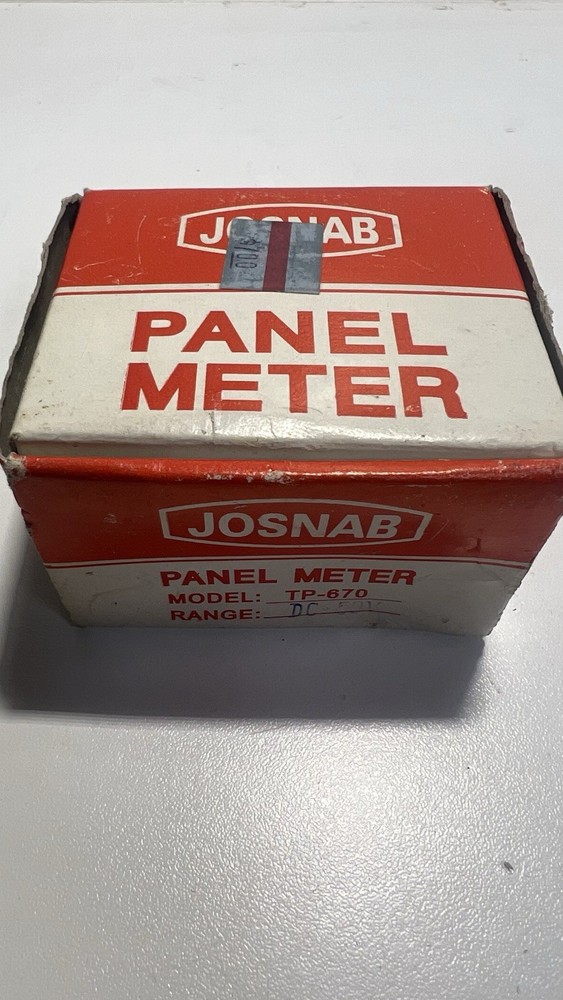 Josnab PANEL METER MODEL TP-670 DC 50V