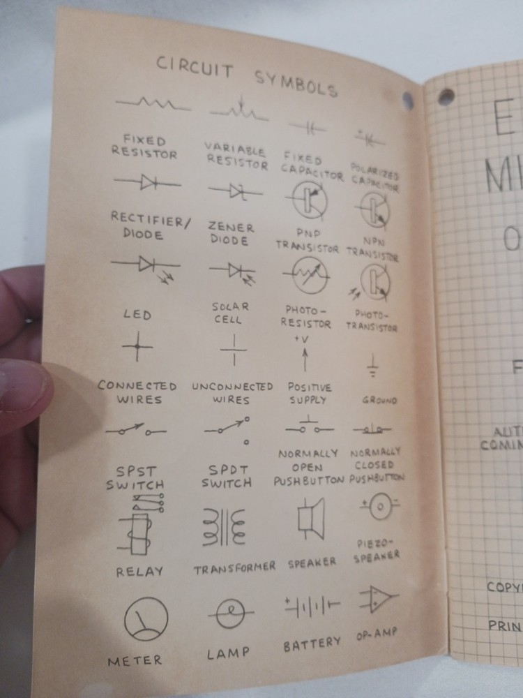 Radio Shack Engineer's Mini-Notebook Optoelectronics Circuits Forrest Mims 1st A