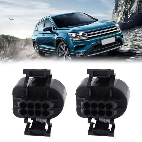 2Pcs Car 8 Pin Throttle Position Sensor Connector Plug 3A0973714 Compatible