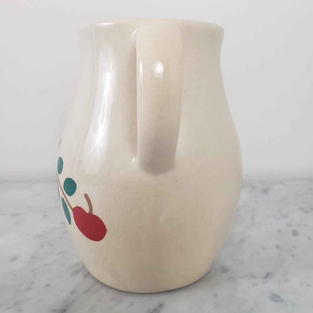 Vintage Robinson Ransbottom Pottery Apple Pitcher 1Qt