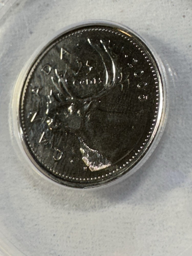 2005-P Canada 25 Cents Graded MS 68 by ANACS
