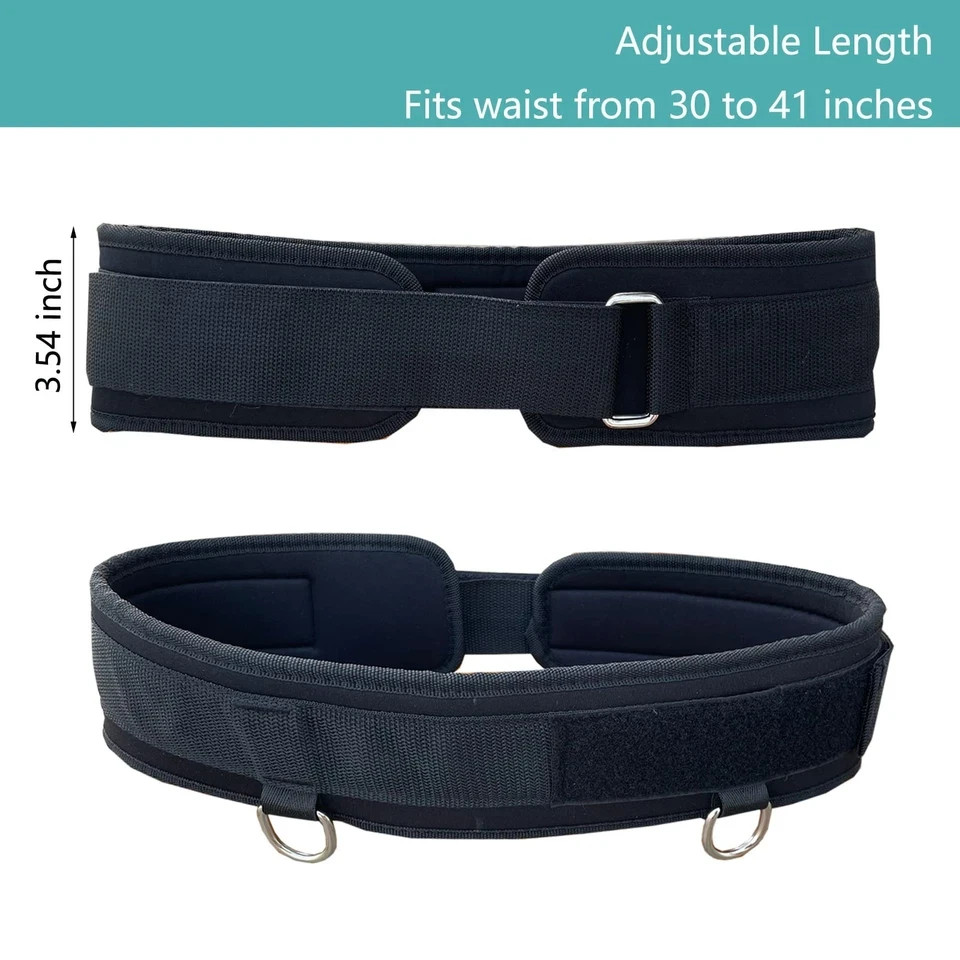CORECISE Weighted Training Waist Belt for Pulling Sled and Tires,Workout Belt...